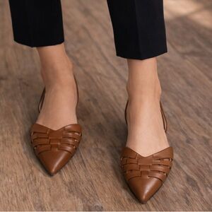 Vince Camuto brown leather flats size 8.5